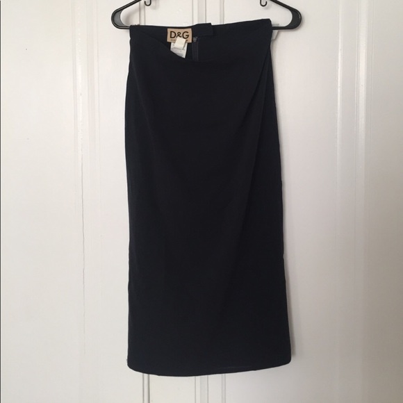 Dolce & Gabbana midi skirt (black) - Picture 1 of 3